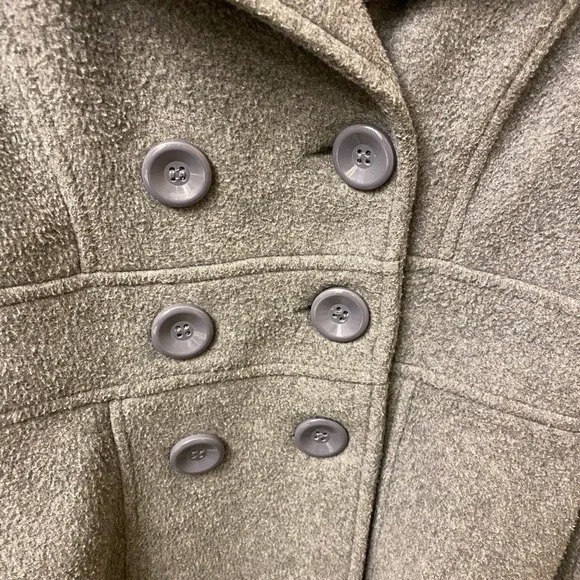 Junior’s Gray Pea Coat - Picture 8 of 12